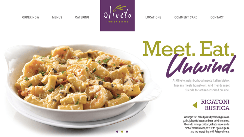 Oliveto Website Oliveto website example