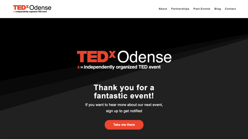 TedX Odense website TedX Odense website made with Visual Composer