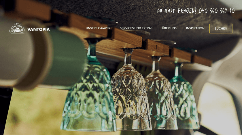 Vantopia Vantopia webdesign example