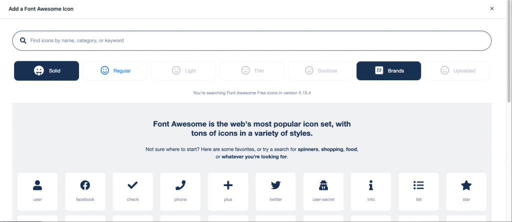 See All the Font Awesome Icon Categories