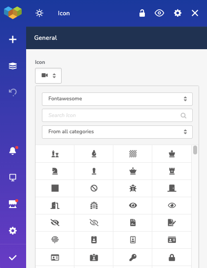 Add Font Awesome and other Icons with Visual Composer Editor