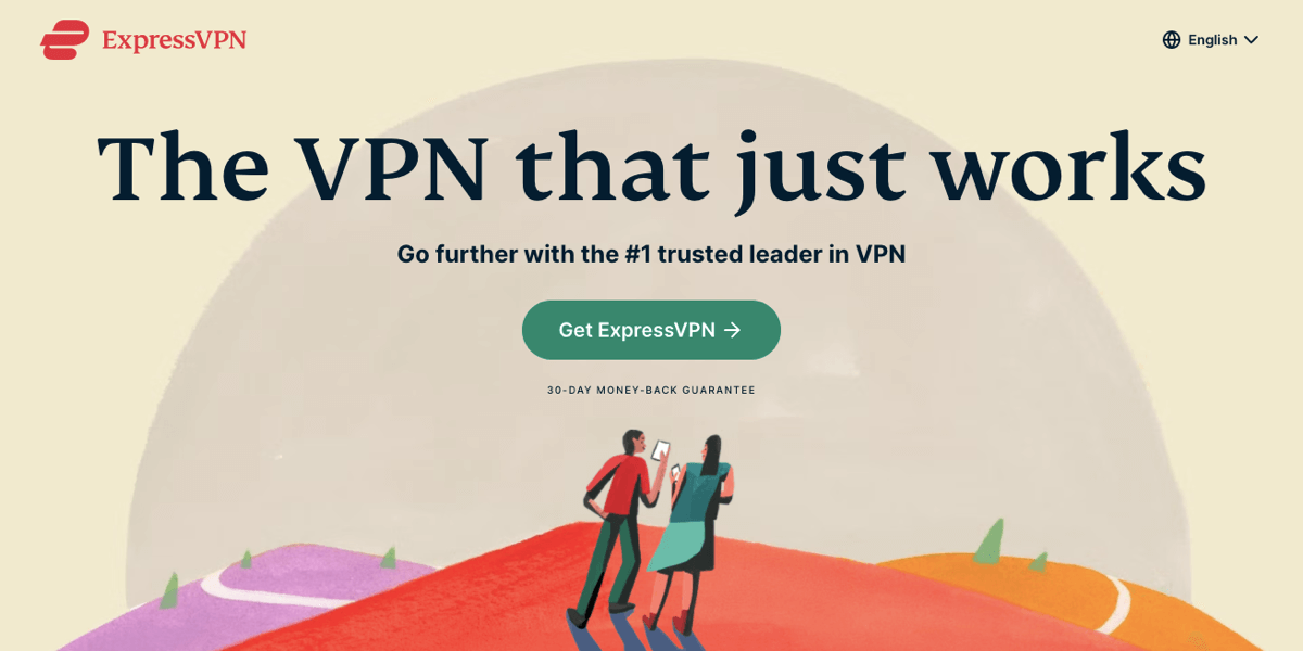 ExpressVPN landing page example