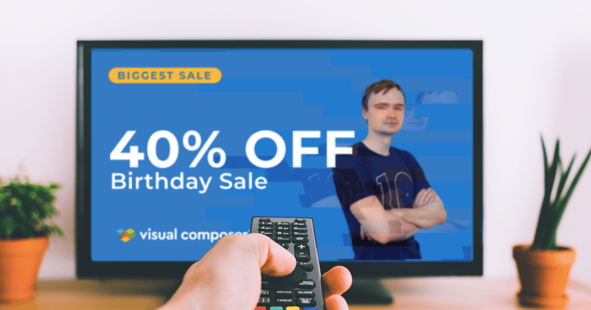 Visual Composer Birthday Sale Announcement