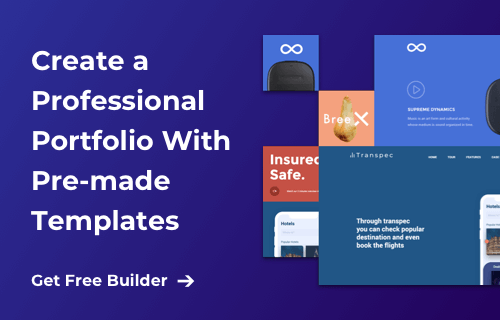 Create a professional portfolio with Visual Composer templates banner