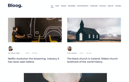 Lifestyle Blog Template Lifestyle Blog Template Set - BLOOG