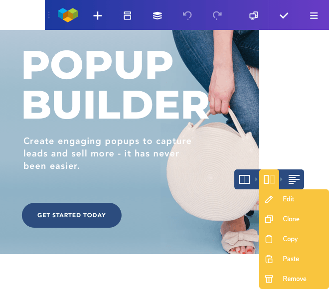 Popup builder for WordPress