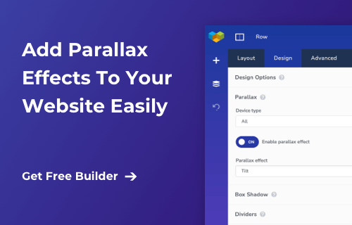 Add Parallax Effects To Your Website Easily with Visual Composer