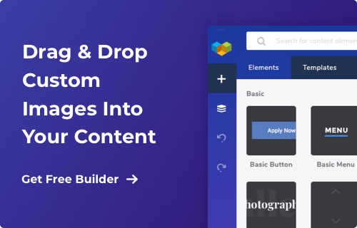 Drag & Drop Custom Images Into Your Content