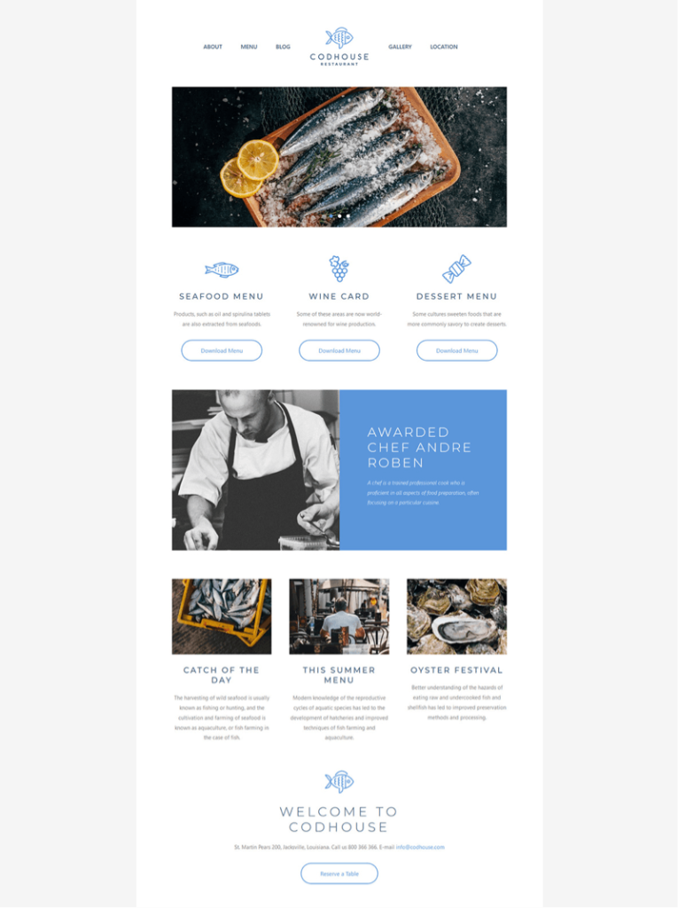 Visual Composer Restaurant Template