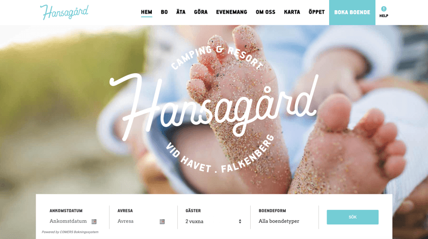 Hansagard Website Example