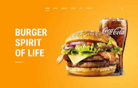 Burger Restaurant Template Set - BURGER STORY